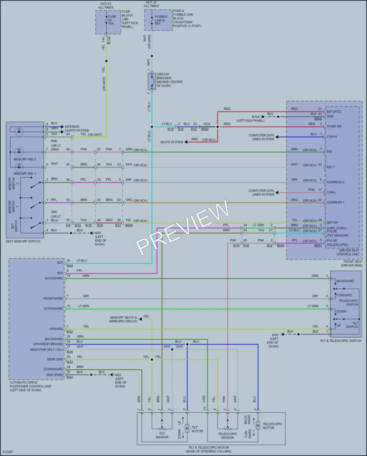 2016 Infiniti Q50Hybrid Memory Systems wiring diagram preview