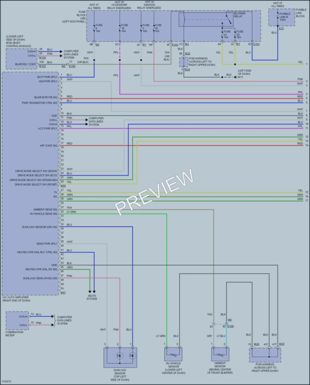 2016 Infiniti Q70 Air Conditioning wiring diagram preview
