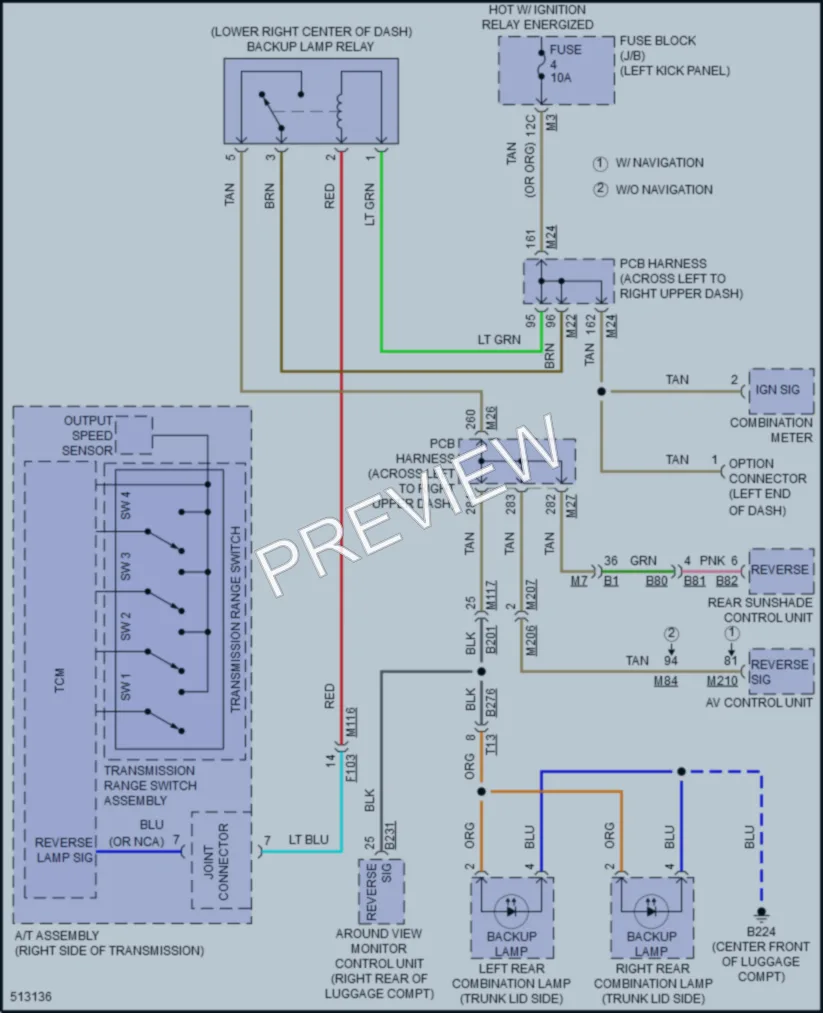 2016 Infiniti Q70 Exterior Lights wiring diagram preview
