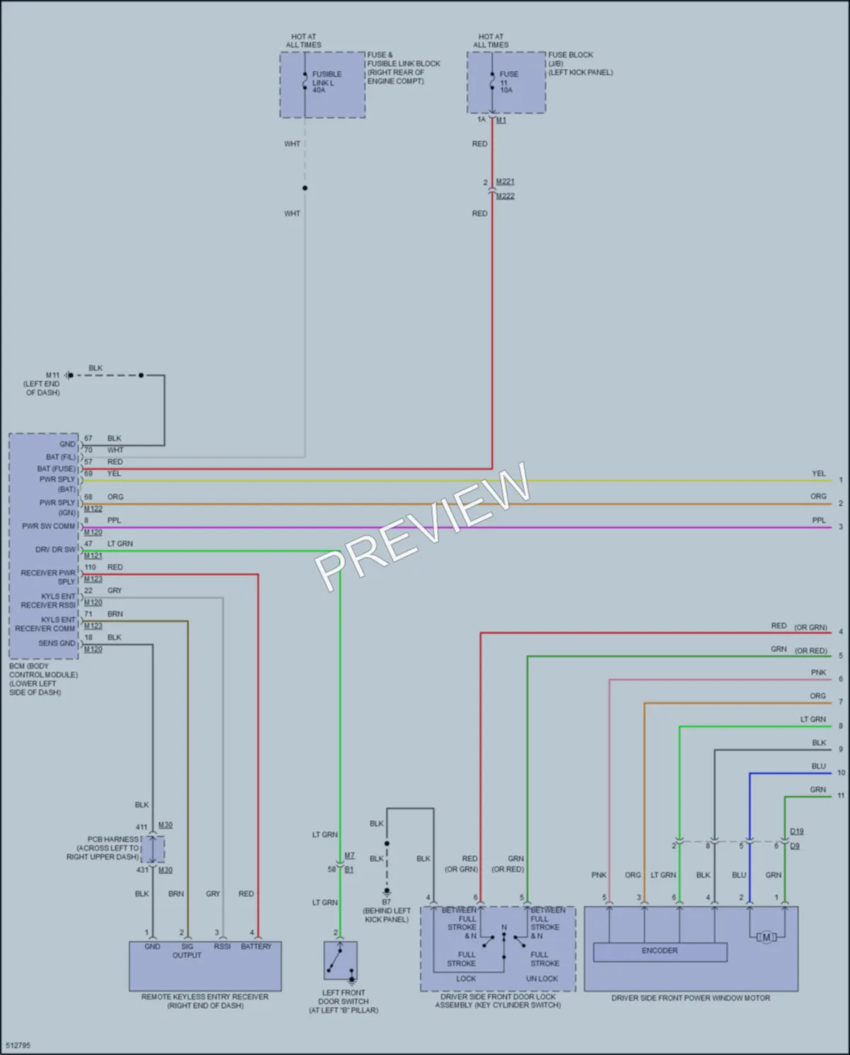 2016 Infiniti Q70 Power Windows wiring diagram preview