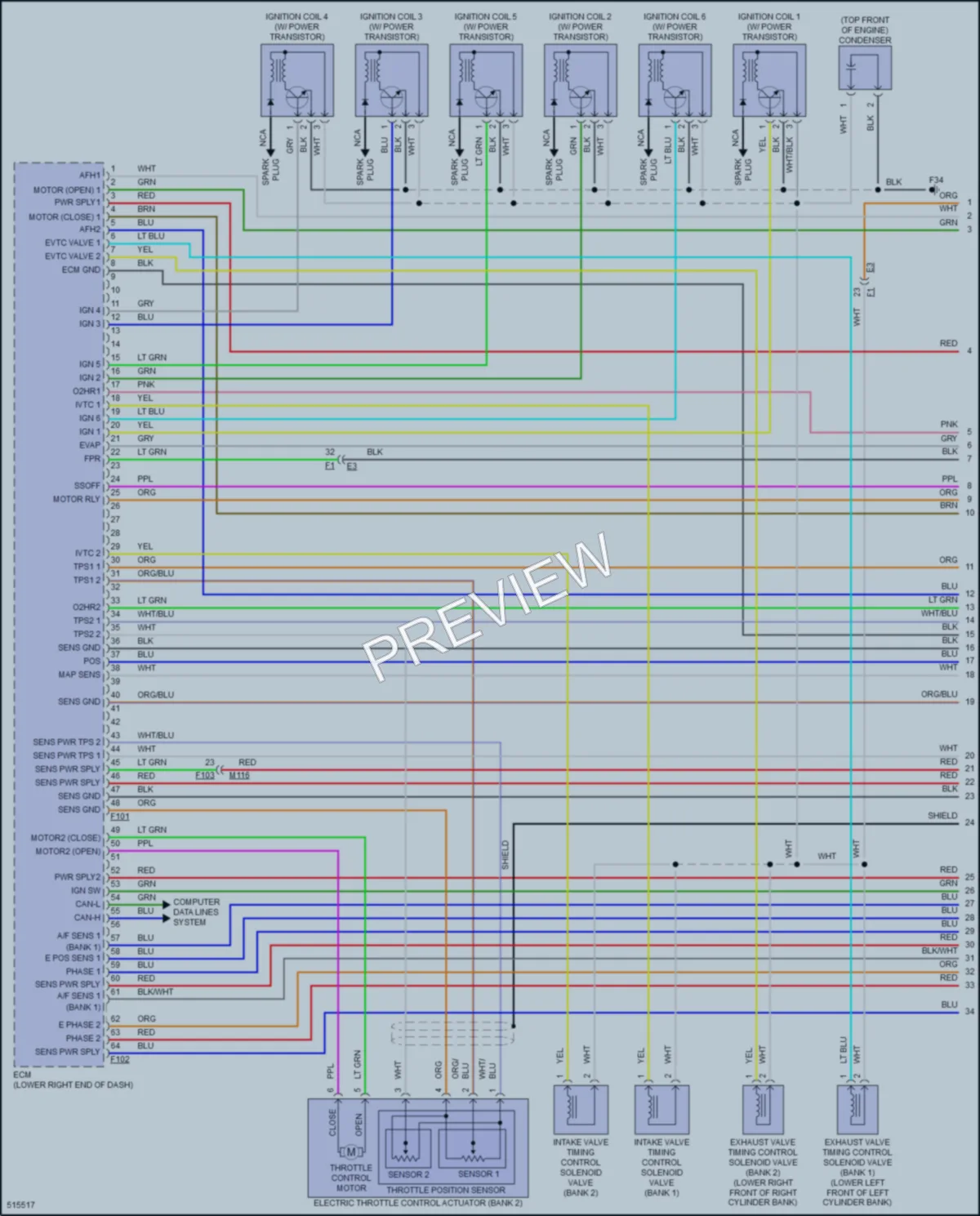 2016 Infiniti Q70Hybrid Engine Performance wiring diagram preview