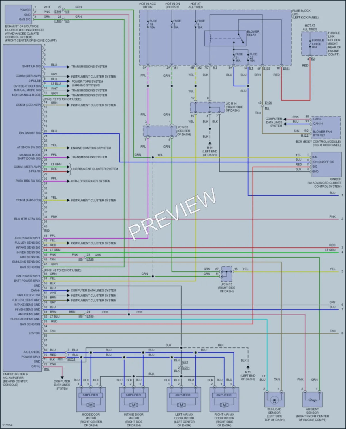 2016 Infiniti QX50 Air Conditioning wiring diagram preview