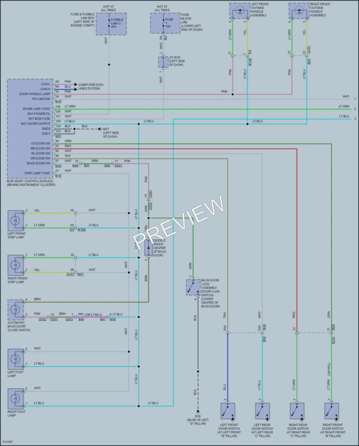 2016 Infiniti QX60 Interior Lights wiring diagram preview