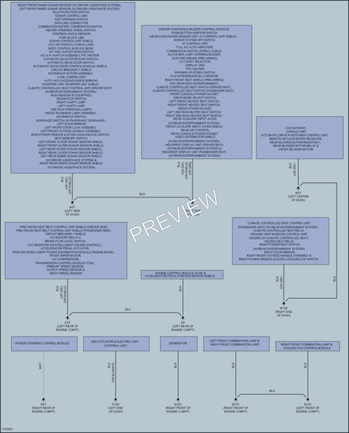 2016 Infiniti QX60Hybrid Ground Distribution wiring diagram preview