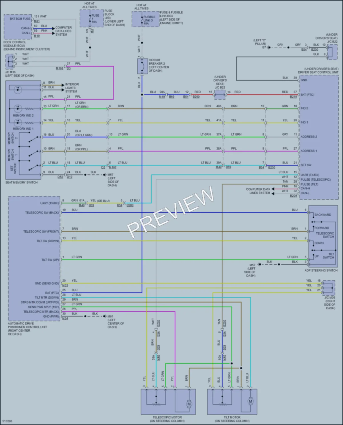 2016 Infiniti QX60Hybrid Memory Systems wiring diagram preview