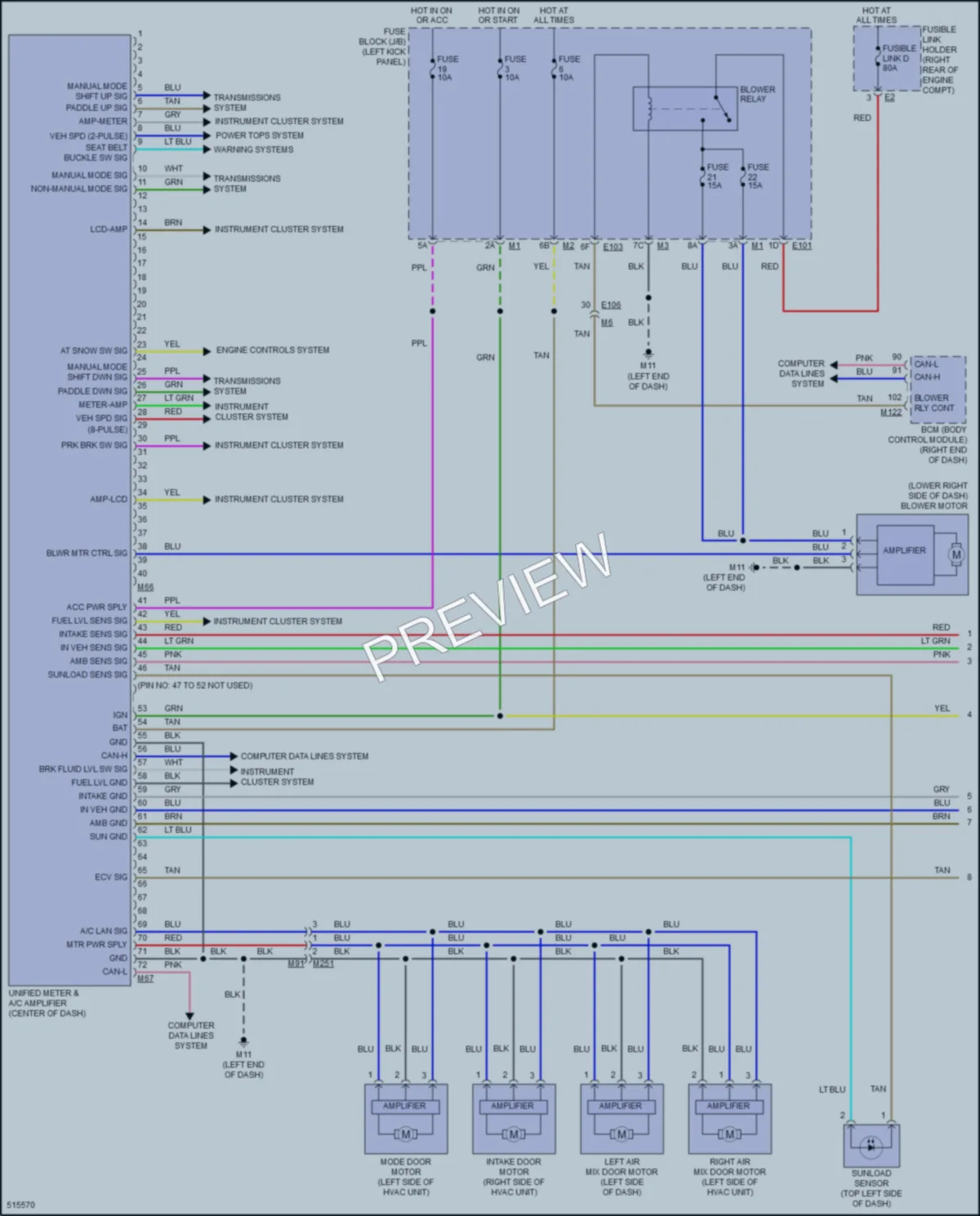 2016 Infiniti QX70 Air Conditioning wiring diagram preview