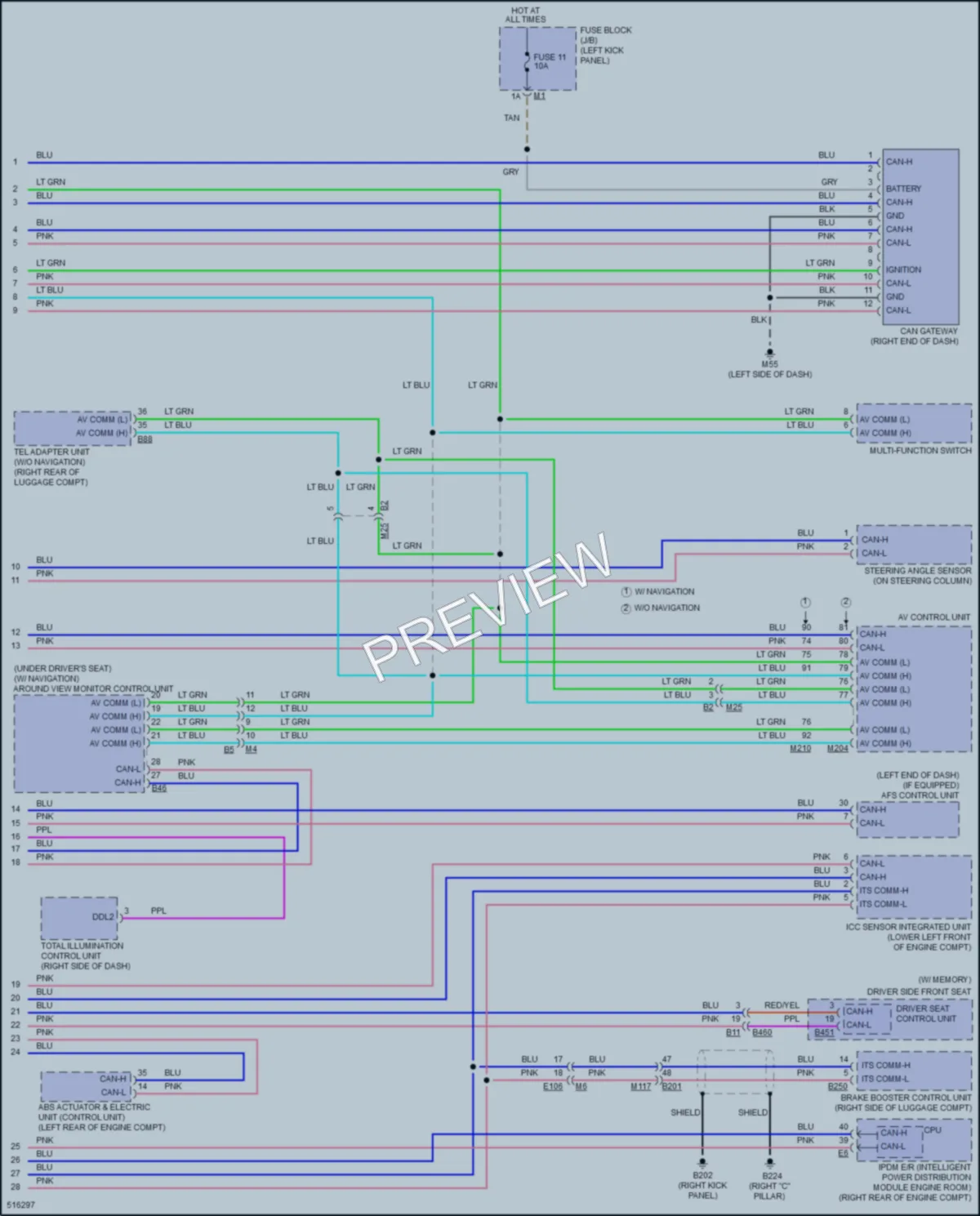 2016 Infiniti QX70 Computer Data Lines wiring diagram preview