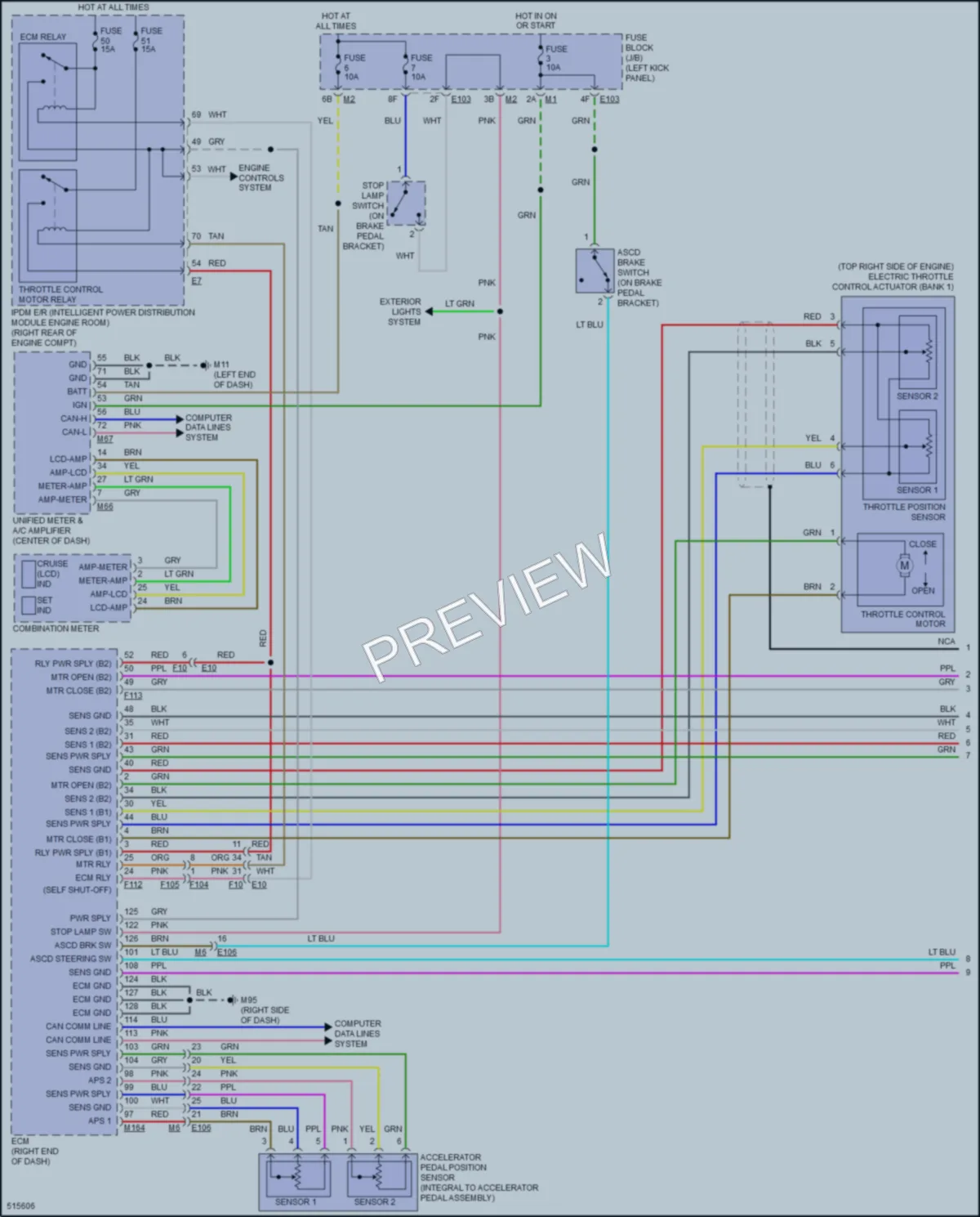 2016 Infiniti QX70 Cruise Control wiring diagram preview