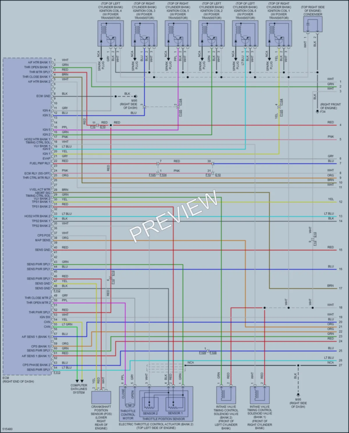 2016 Infiniti QX70 Engine Performance wiring diagram preview