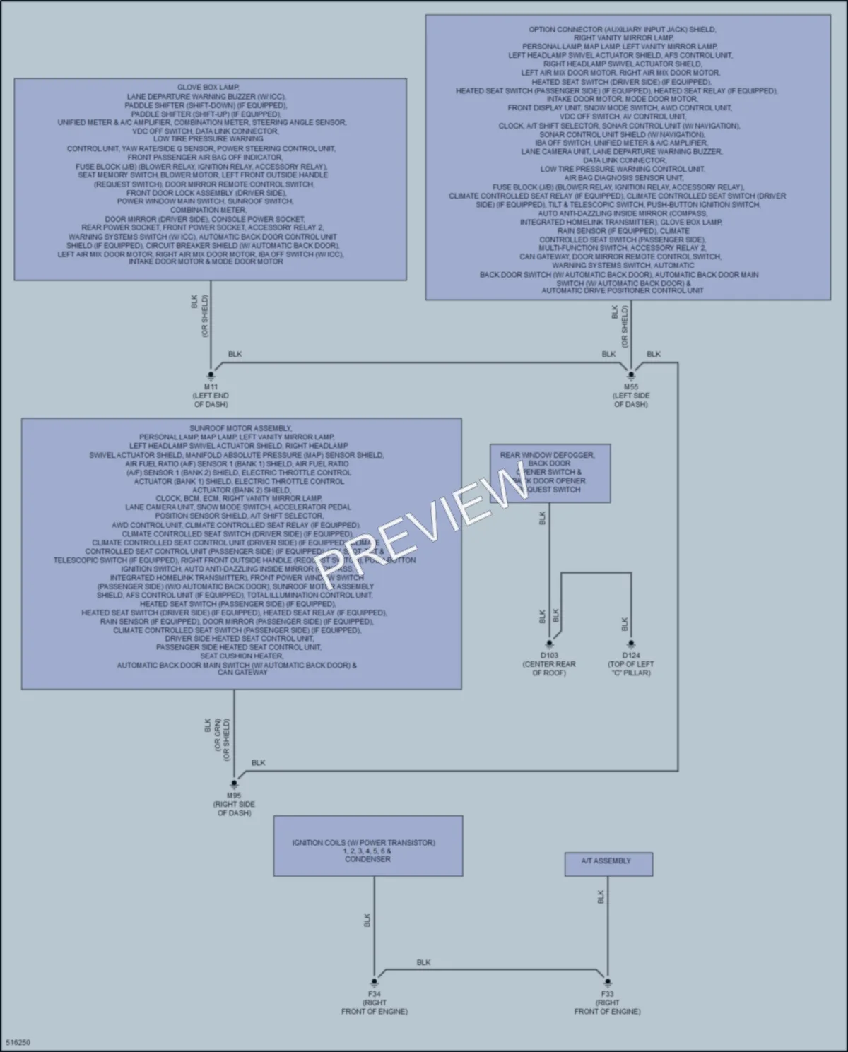 2016 Infiniti QX70 Ground Distribution wiring diagram preview