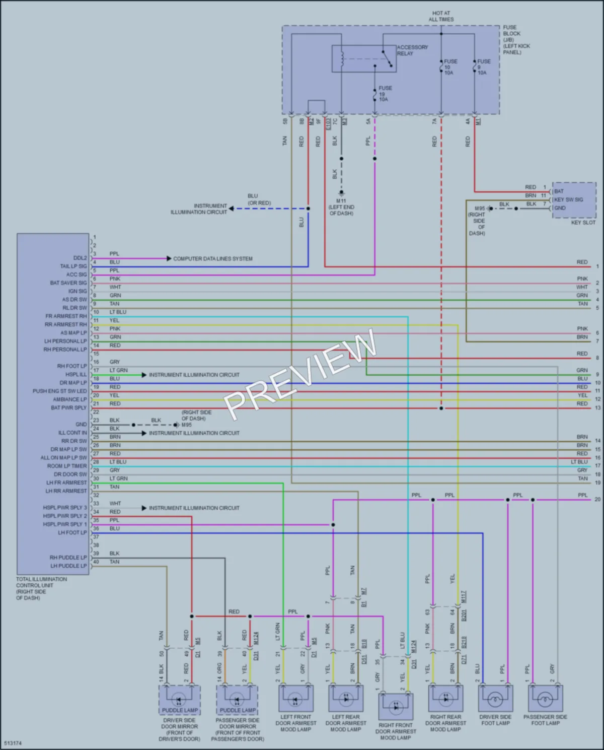 2016 Infiniti QX70 Interior Lights wiring diagram preview