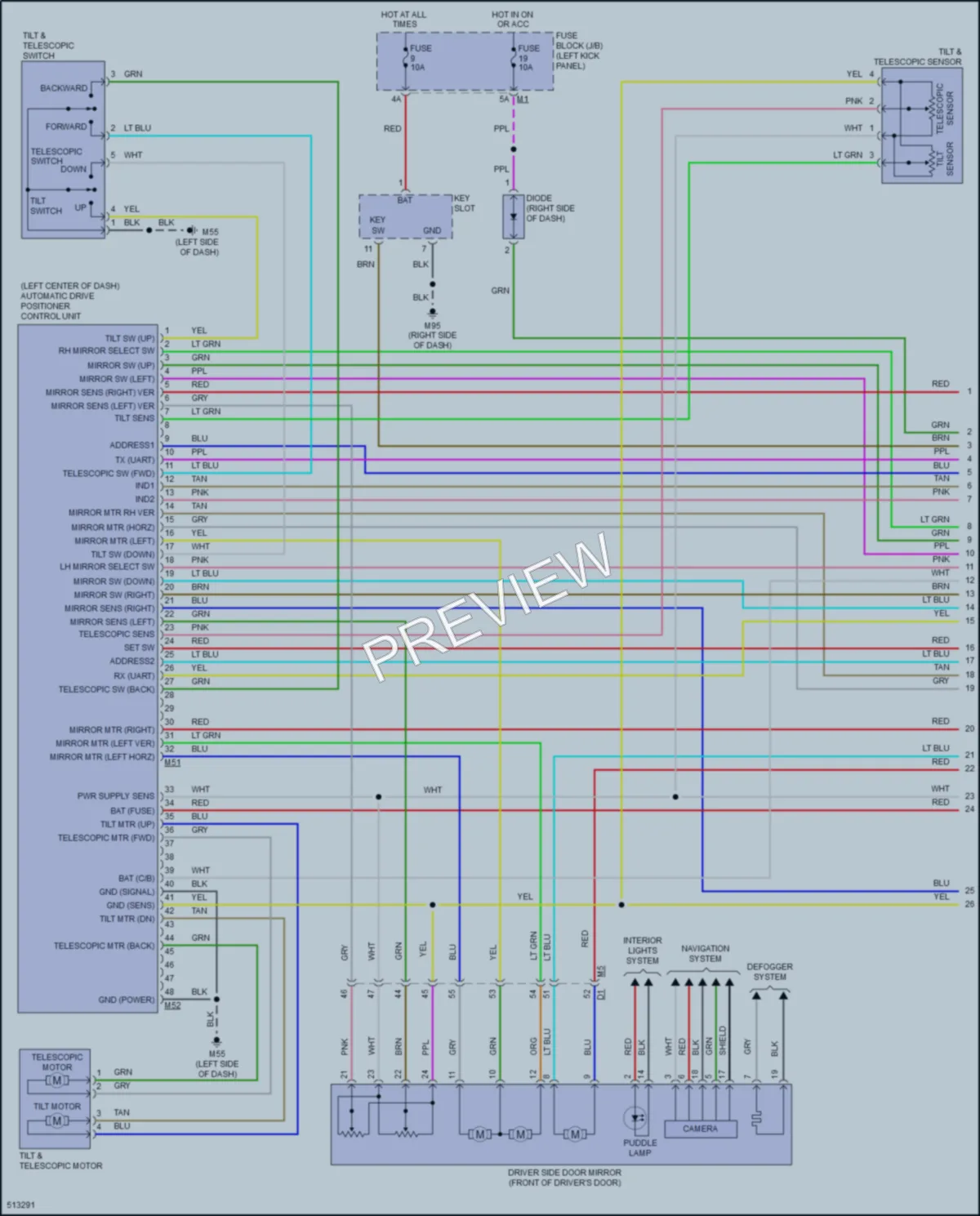 2016 Infiniti QX70 Memory Systems wiring diagram preview
