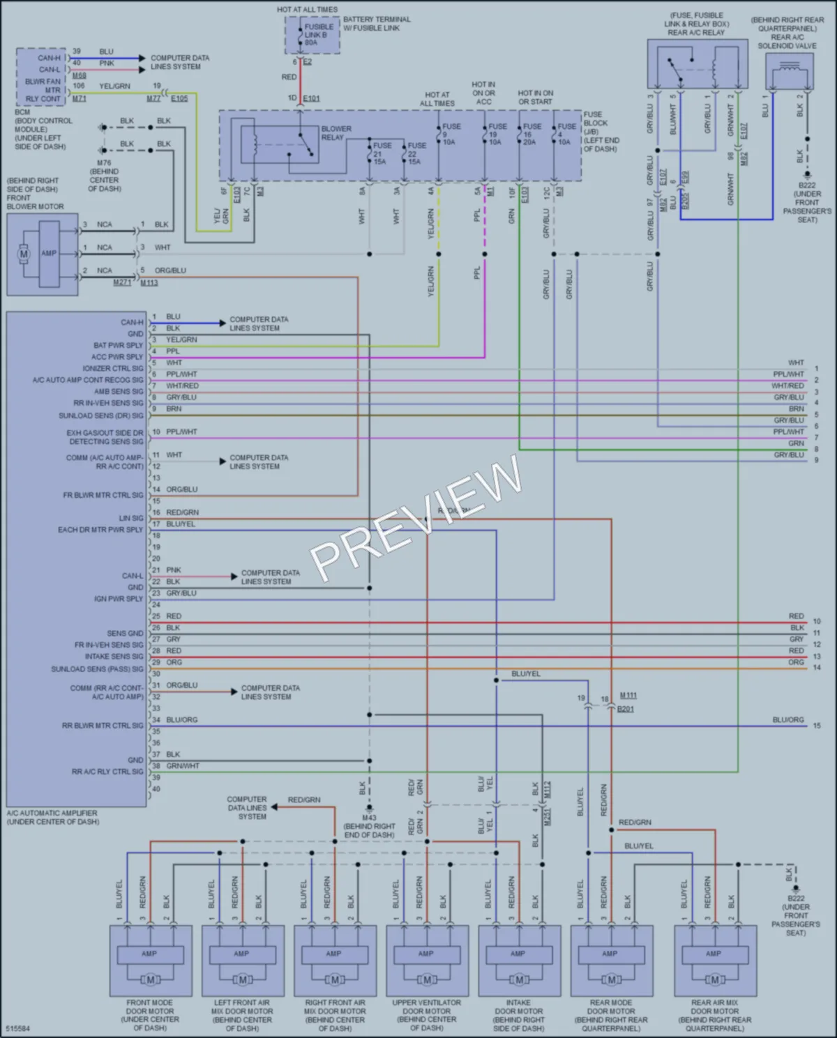 2016 Infiniti QX80 Air Conditioning wiring diagram preview