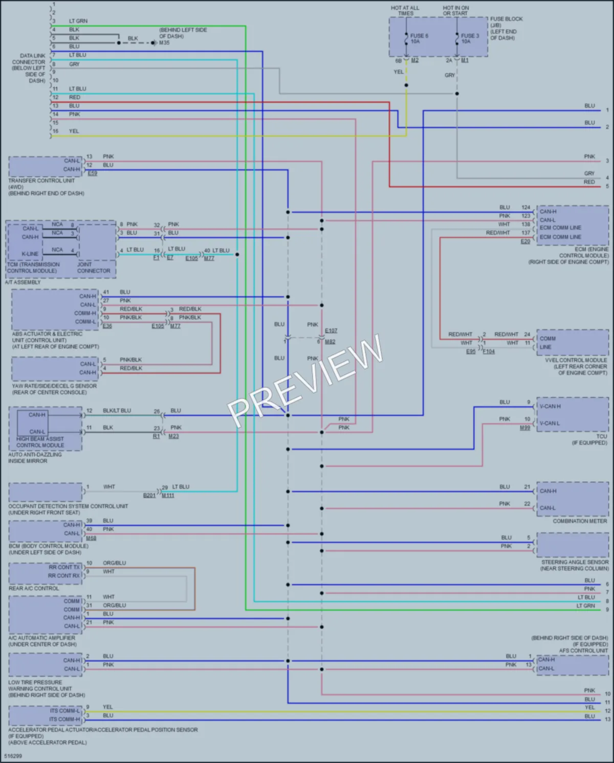 2016 Infiniti QX80 Computer Data Lines wiring diagram preview