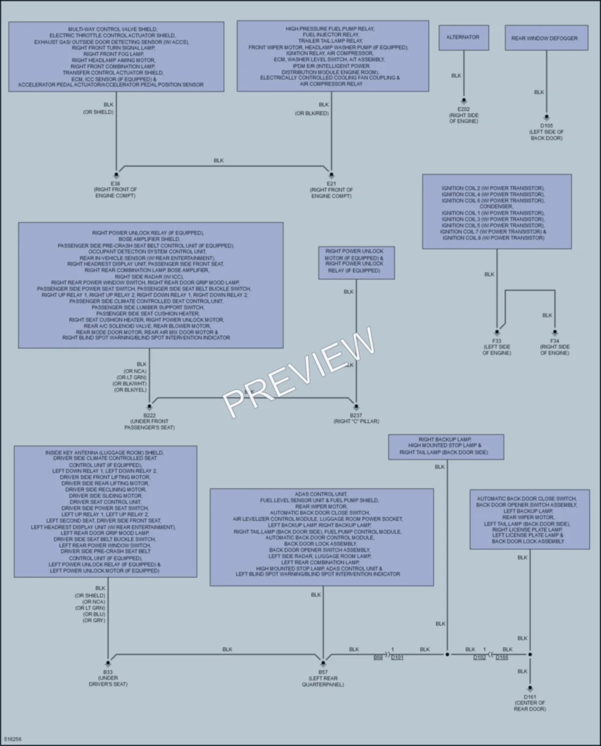 2016 Infiniti QX80 Ground Distribution wiring diagram preview