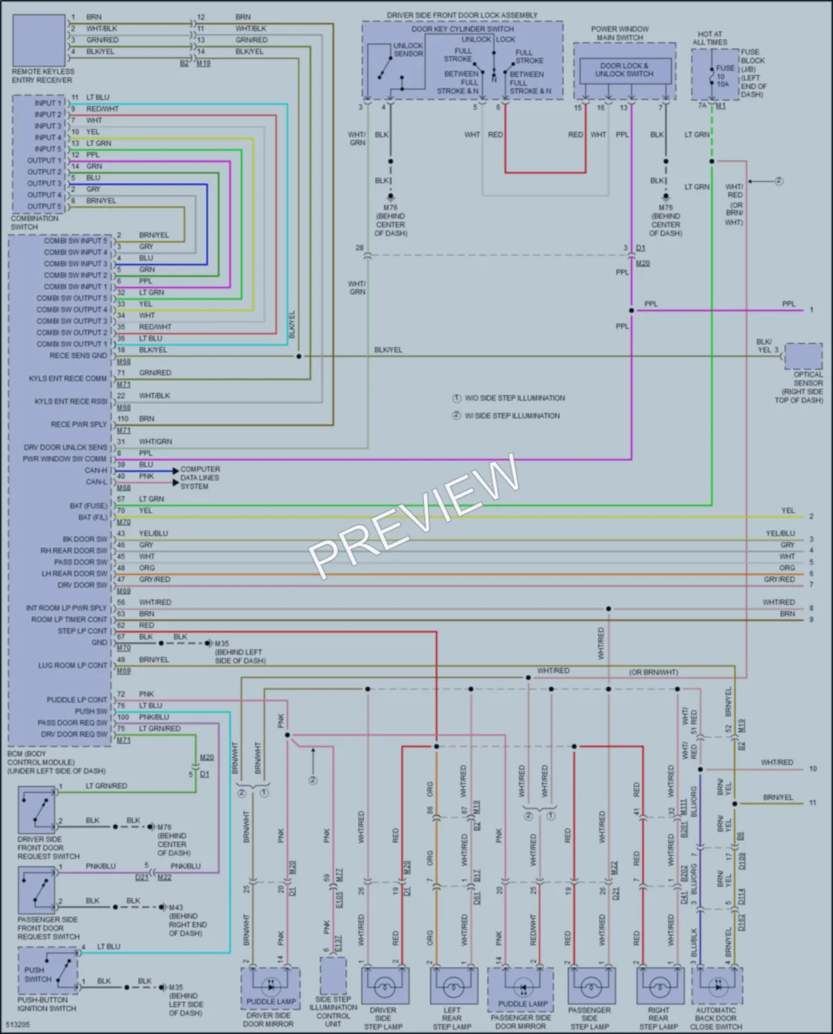 2016 Infiniti QX80 Interior Lights wiring diagram preview