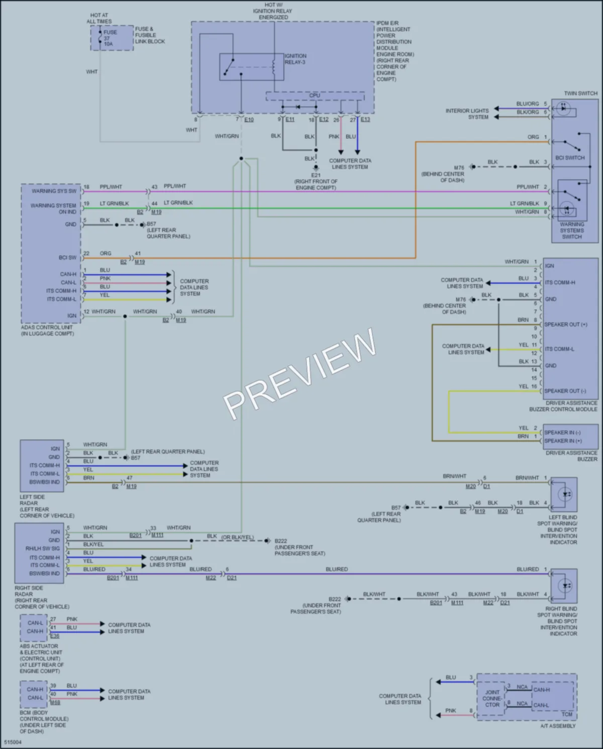 2016 Infiniti QX80 Navigation wiring diagram preview