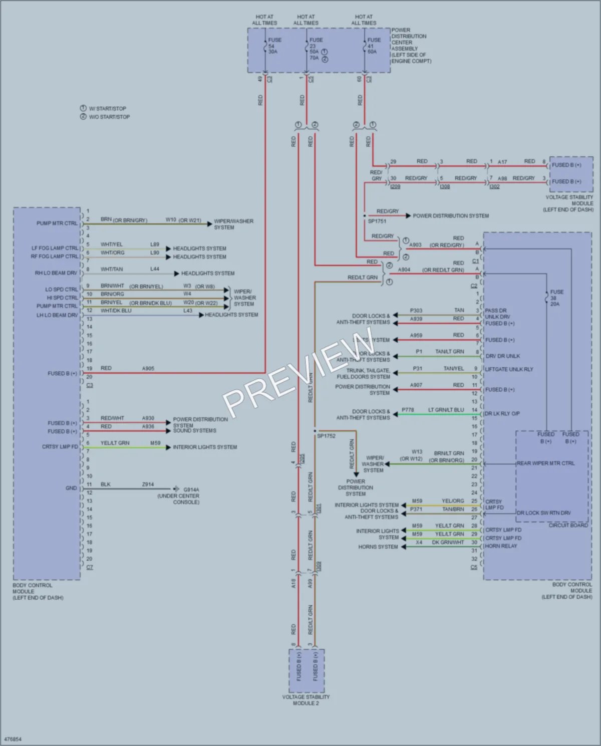 2016 Jeep Cherokee Body Control Modules wiring diagram preview
