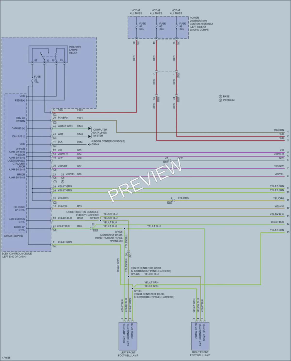 2016 Jeep Cherokee Interior Lights wiring diagram preview