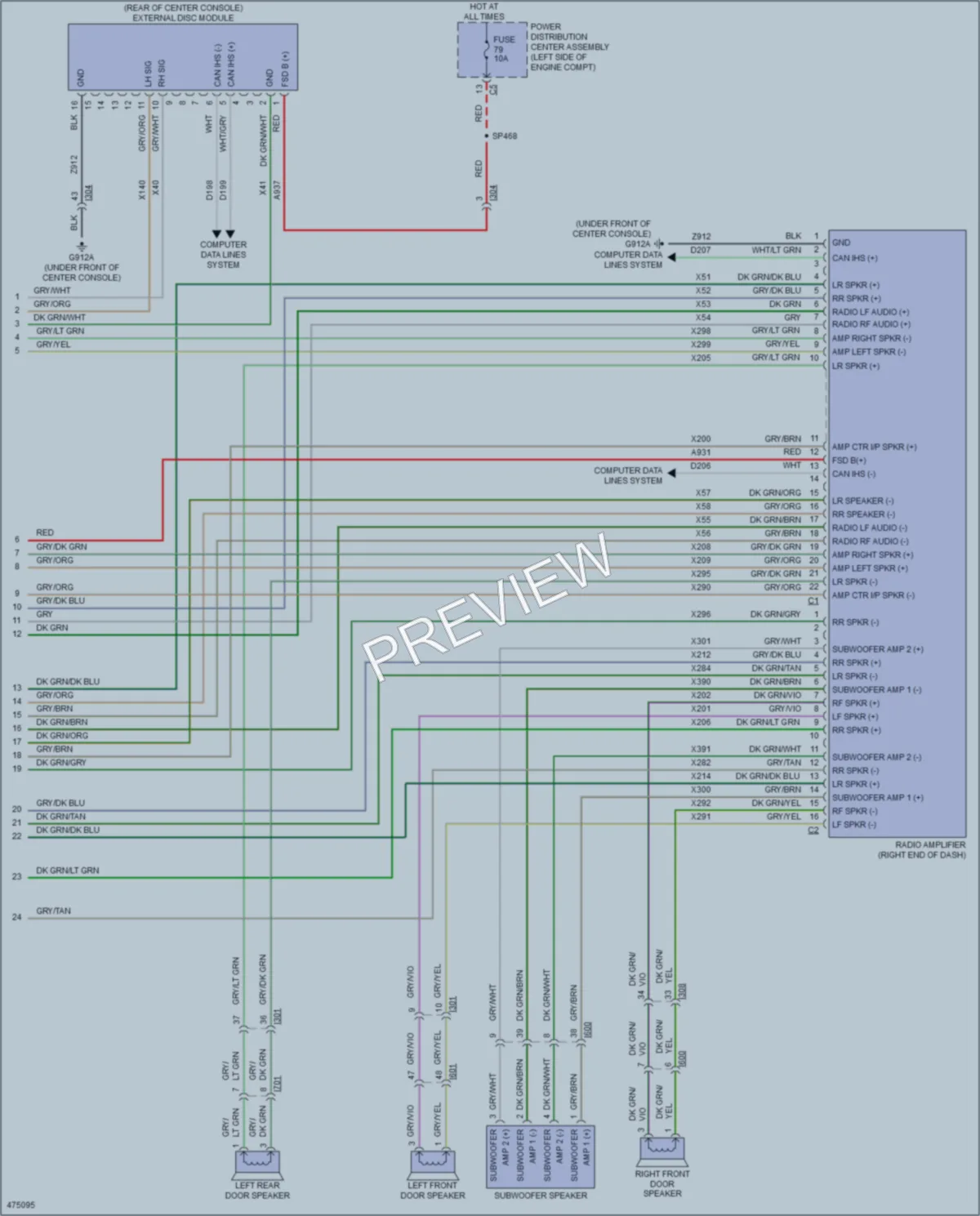 2016 Jeep Cherokee Radio wiring diagram preview