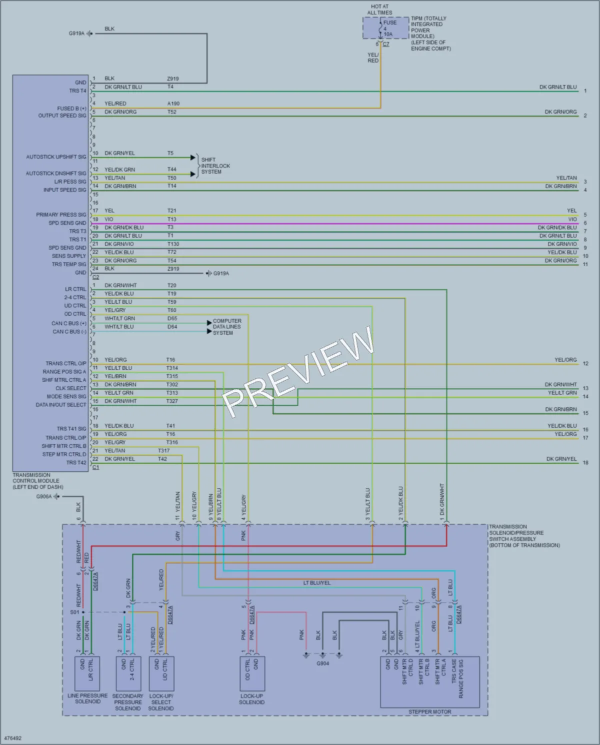 2016 Jeep Compass Transmission wiring diagram preview