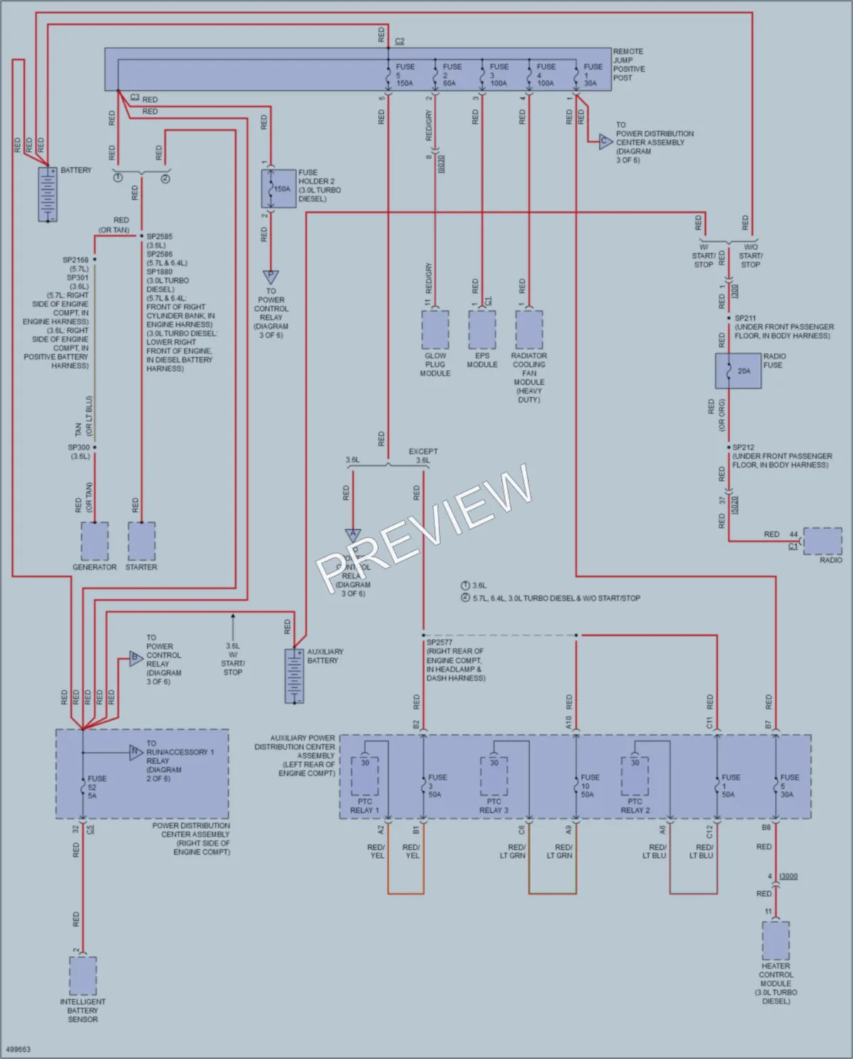 2016 Jeep GrandCherokee Power Distribution wiring diagram preview