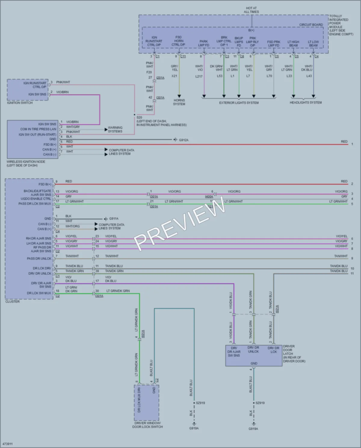 2016 Jeep Patriot Anti Theft wiring diagram preview