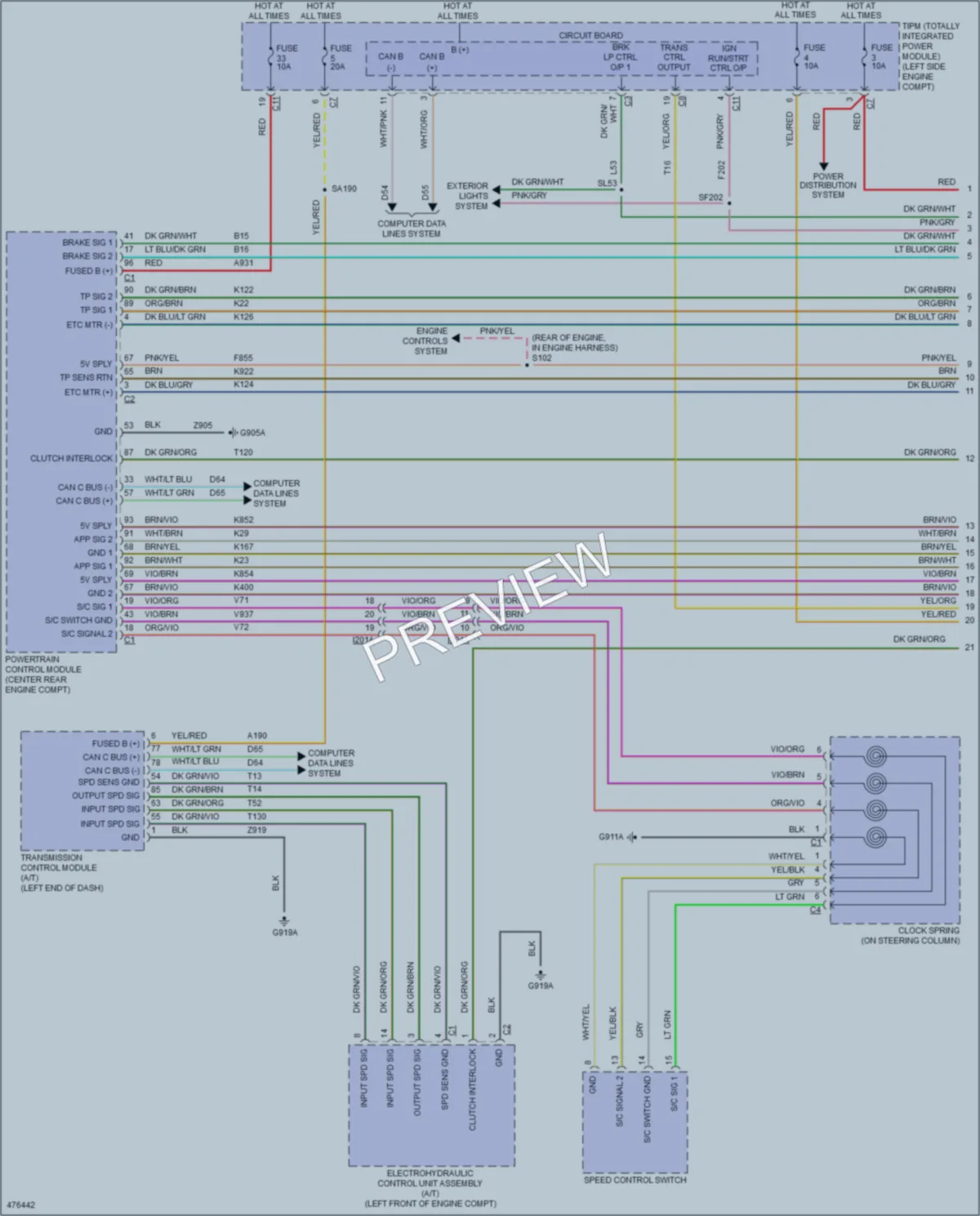 2016 Jeep Patriot Cruise Control wiring diagram preview
