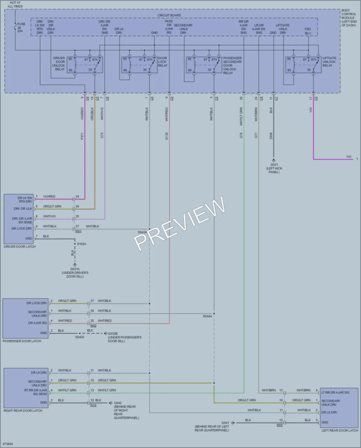 2016 Jeep Renegade Anti Theft wiring diagram preview