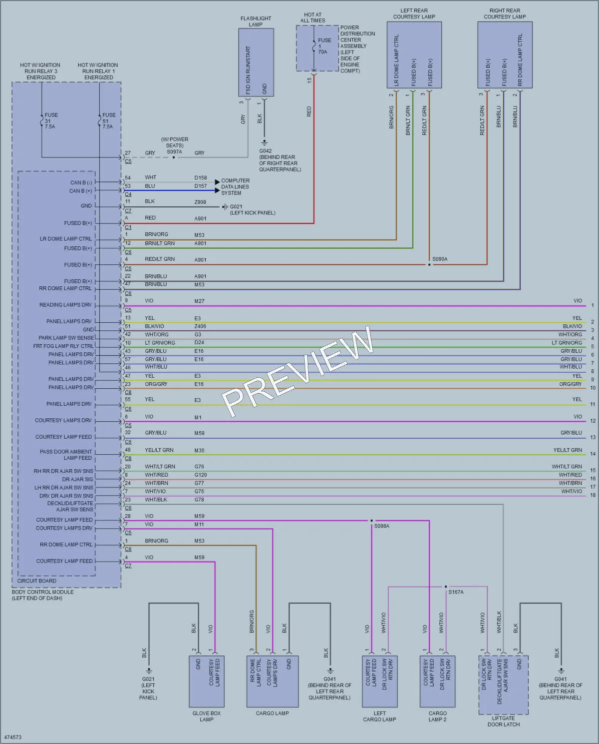 2016 Jeep Renegade Interior Lights wiring diagram preview