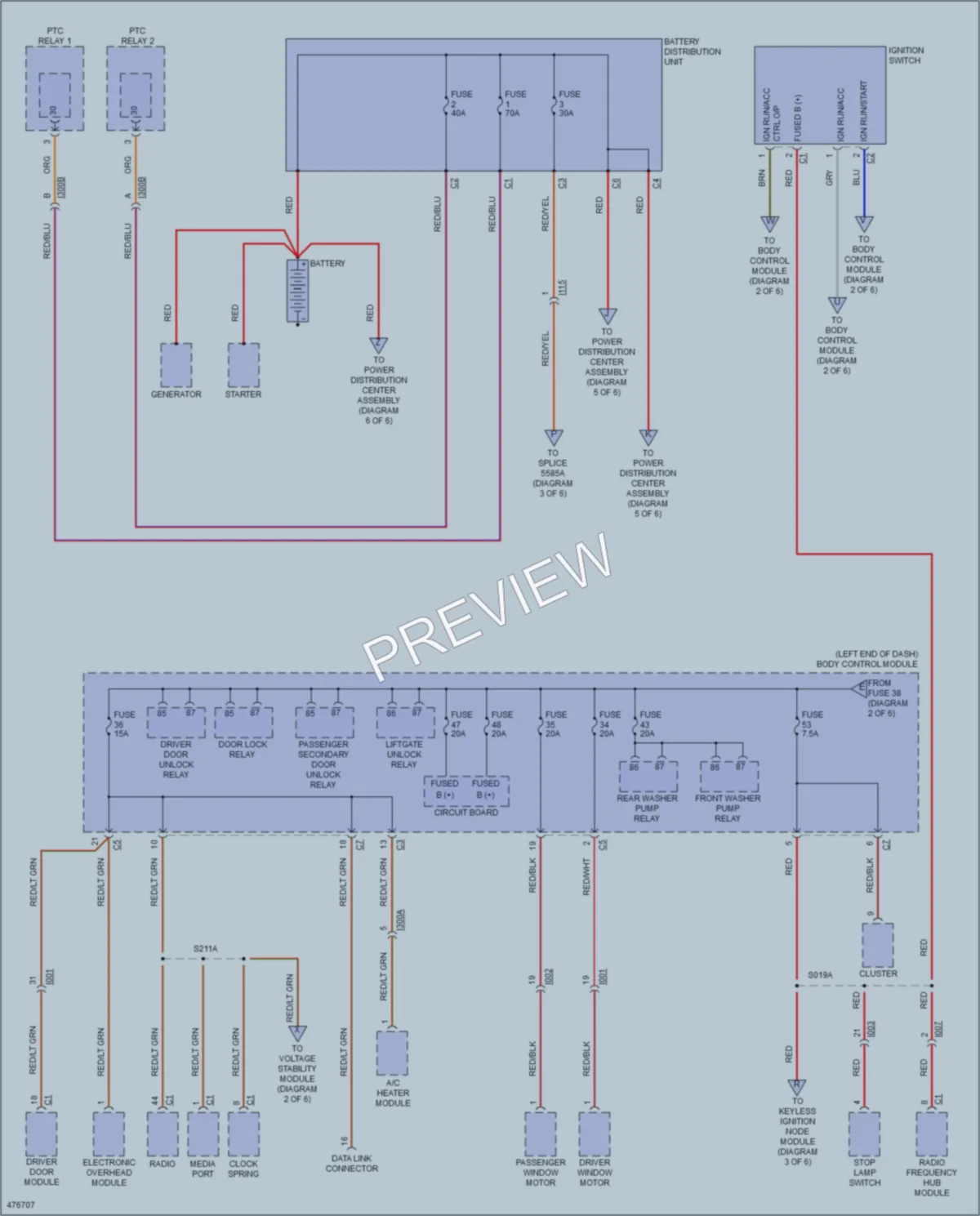 2016 Jeep Renegade Power Distribution wiring diagram preview