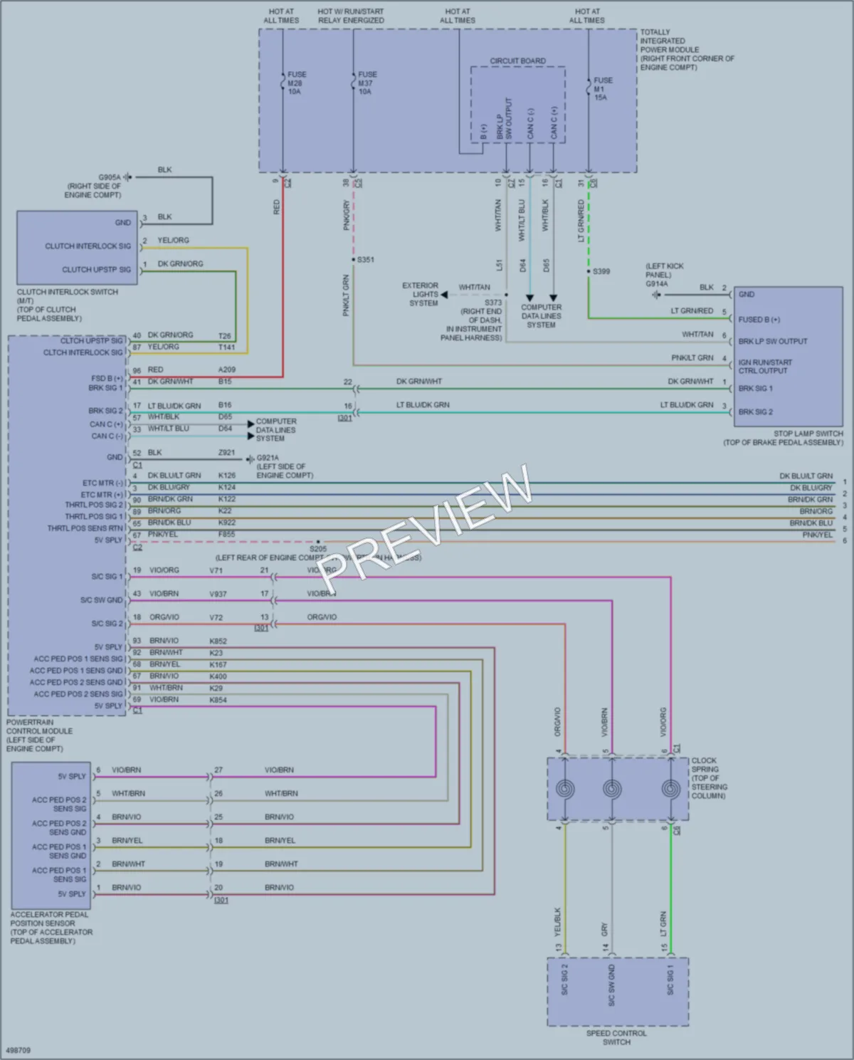 2016 Jeep Wrangler Cruise Control wiring diagram preview