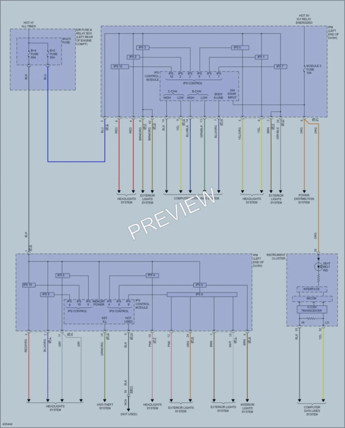 2016 Kia Cadenza Body Control Modules wiring diagram preview