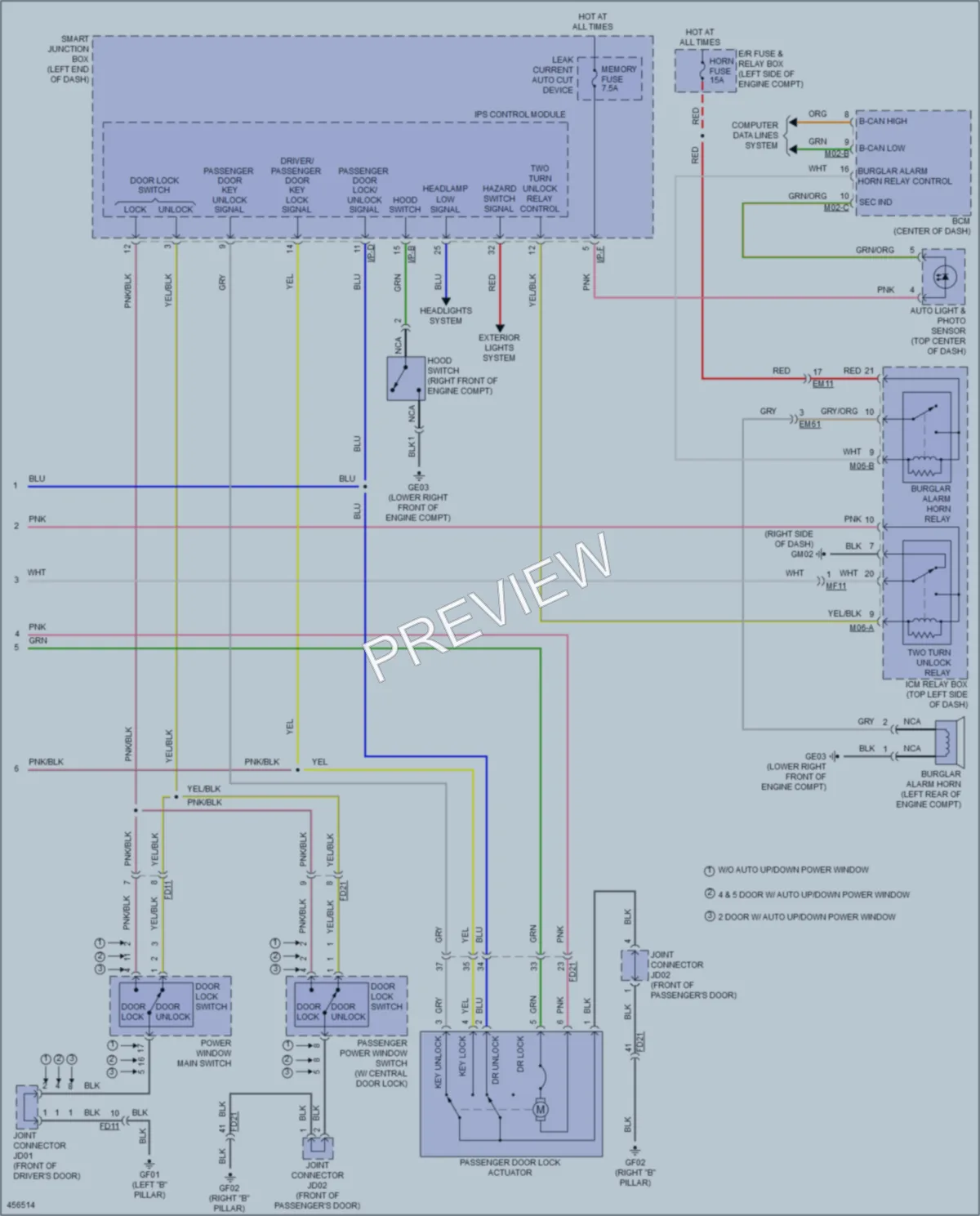 2016 Kia Forte5 Anti Theft wiring diagram preview