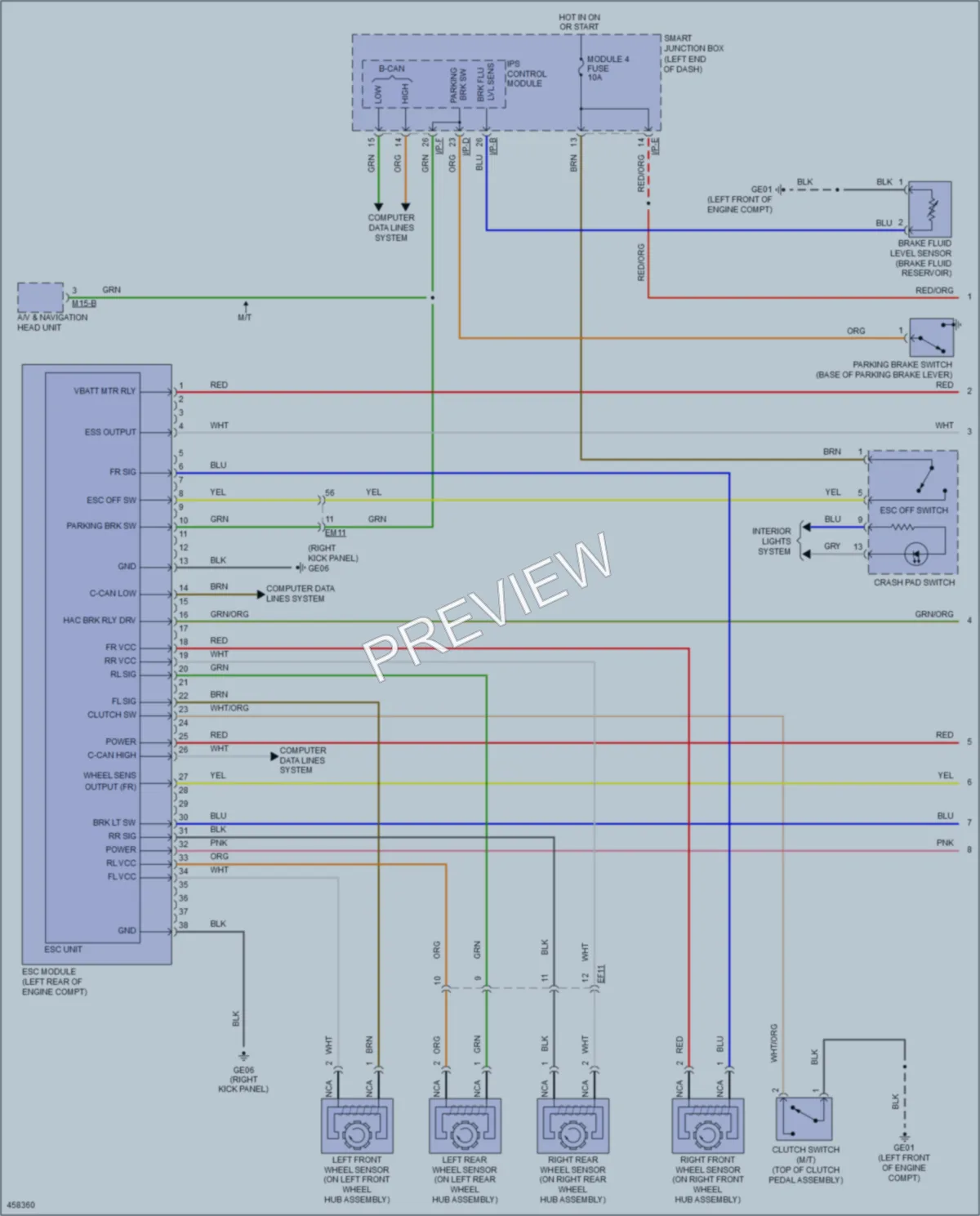 2016 Kia ForteKoup Anti Lock Brakes wiring diagram preview