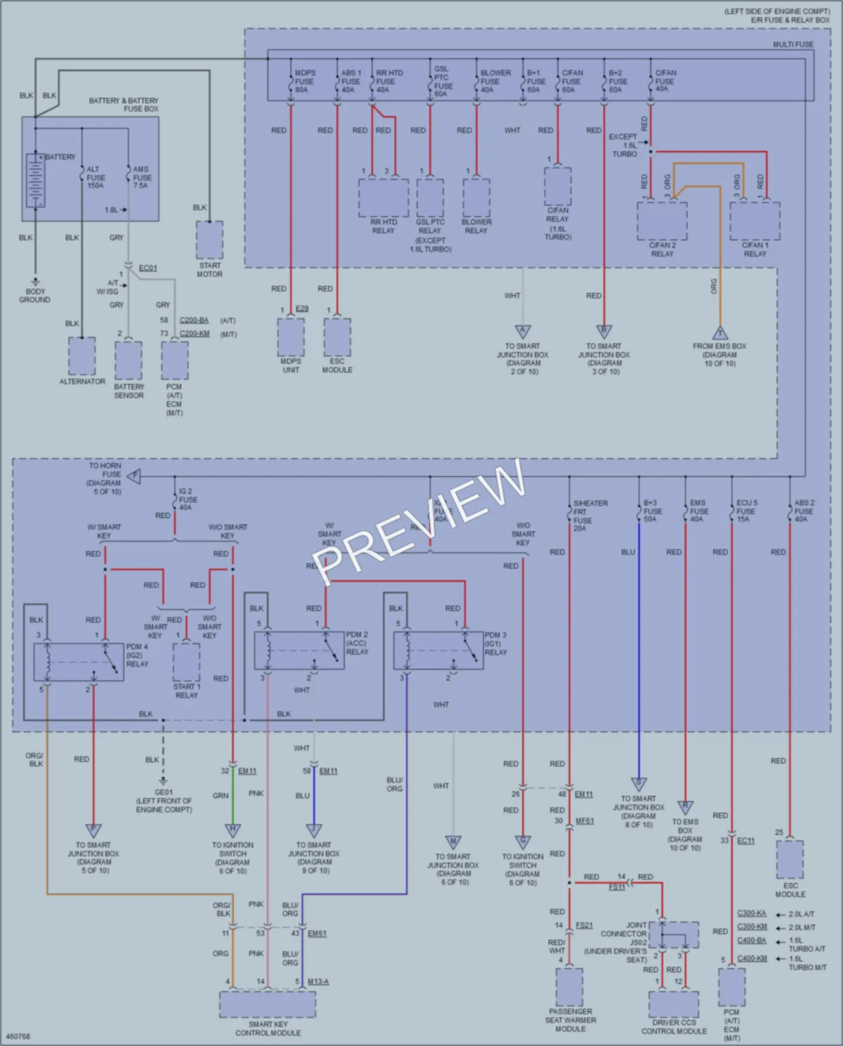 2016 Kia ForteKoup Power Distribution wiring diagram preview