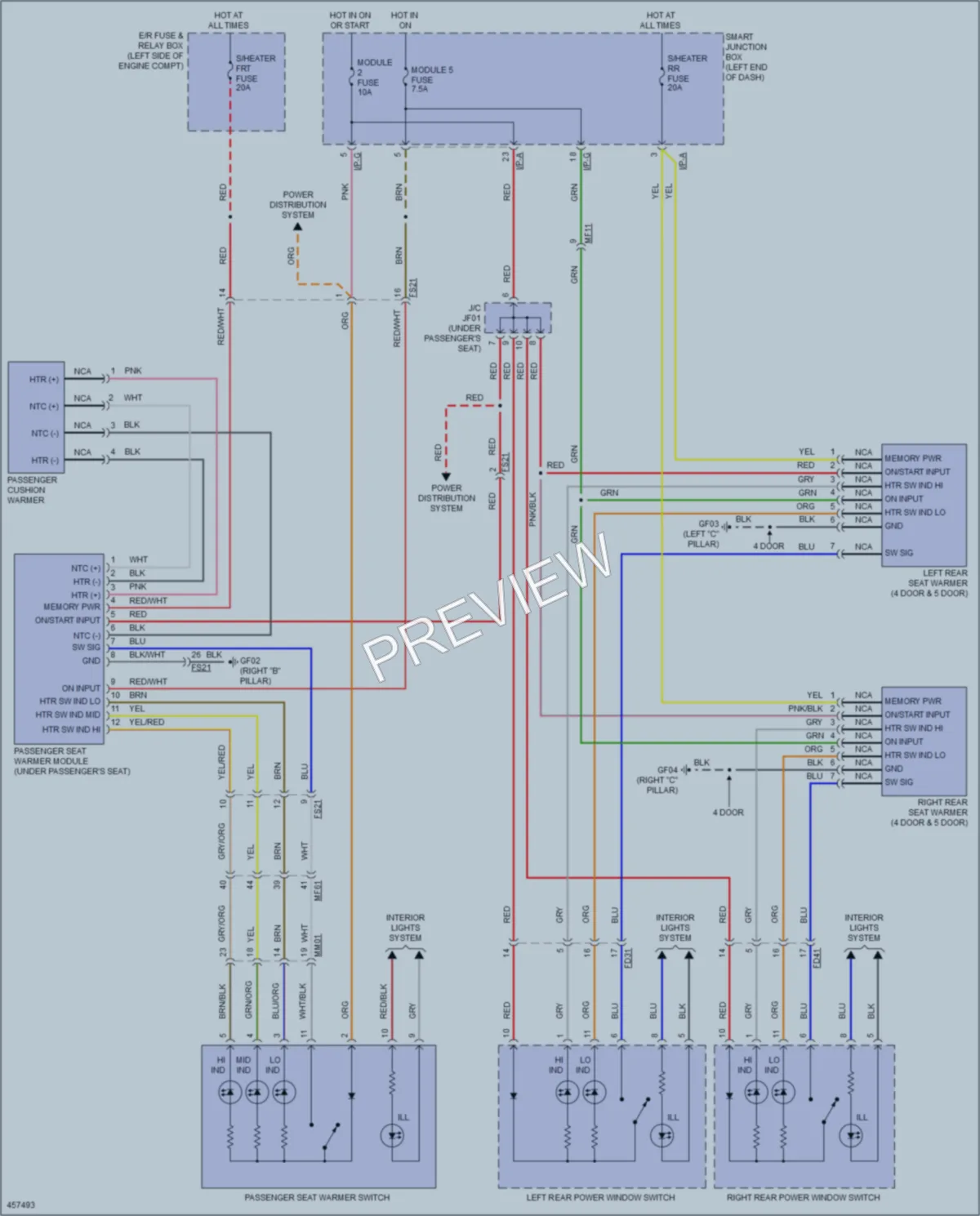 2016 Kia ForteKoup Power Seats wiring diagram preview