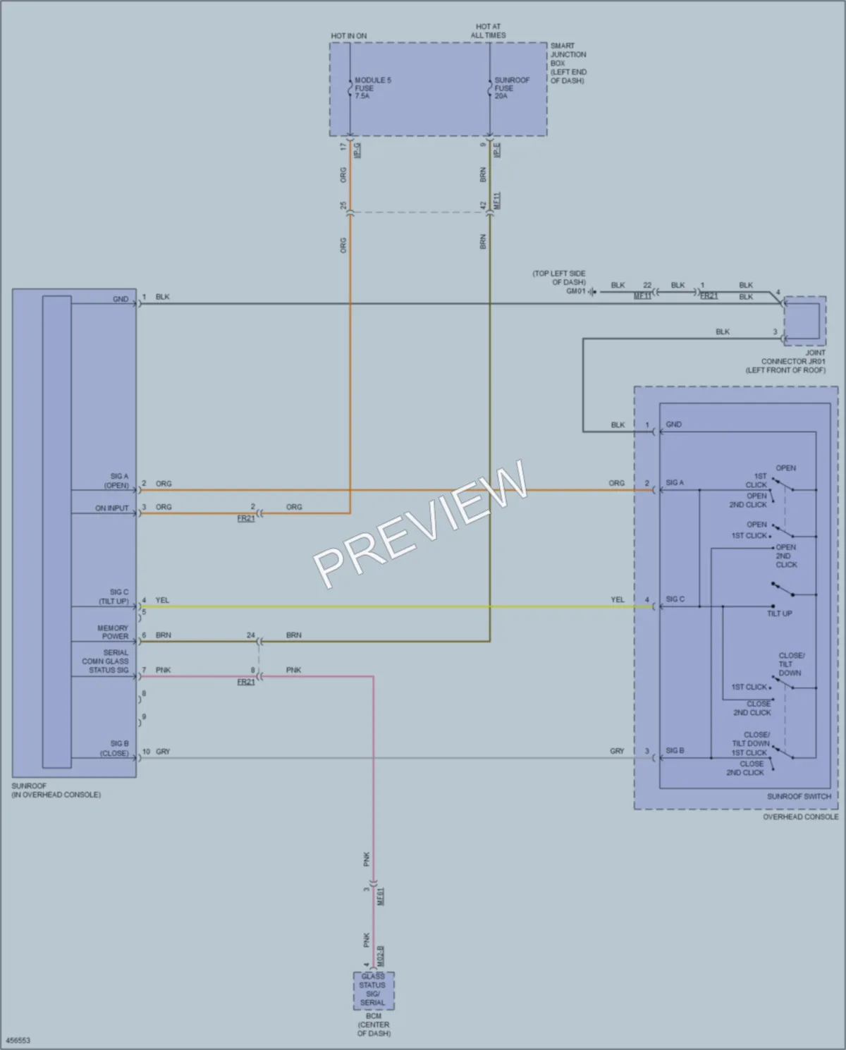 2016 Kia ForteKoup Power Top Sunroof wiring diagram preview
