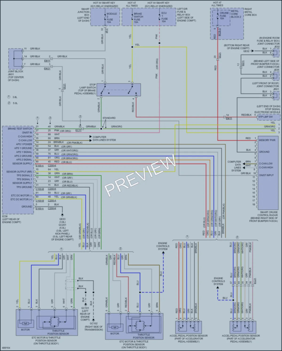 2016 Kia K900 Cruise Control wiring diagram preview