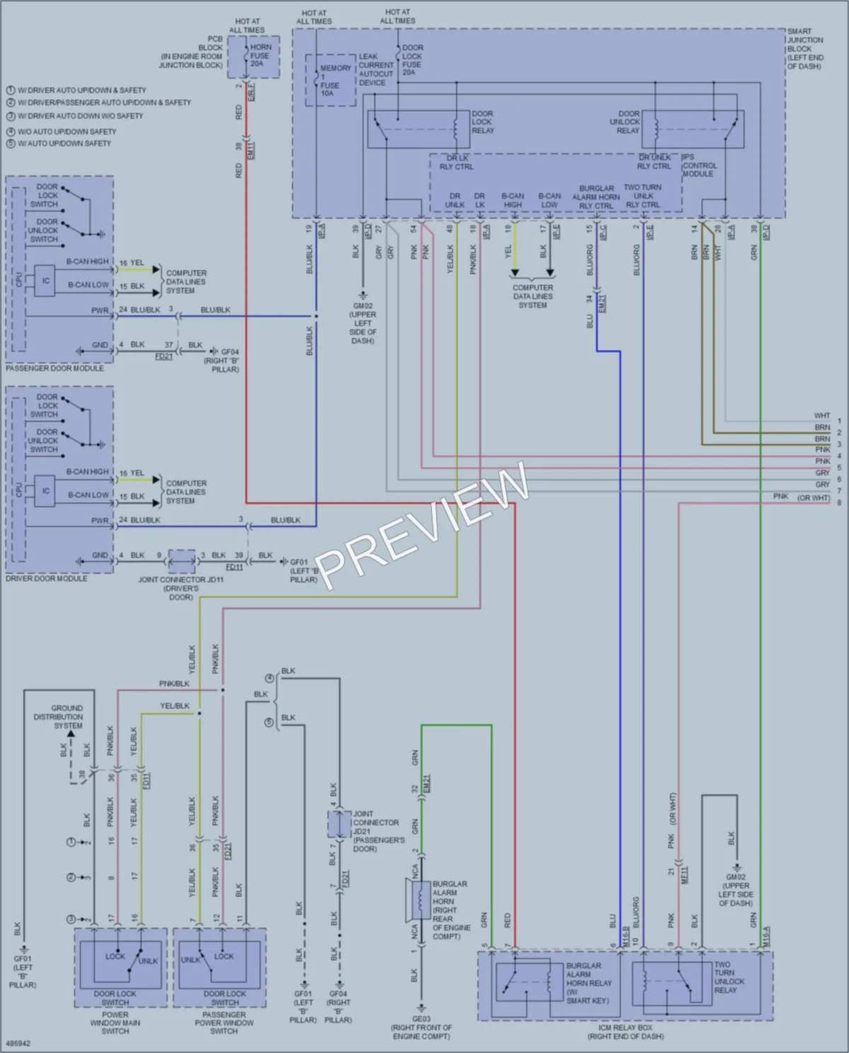 2016 Kia Optima Anti Theft wiring diagram preview