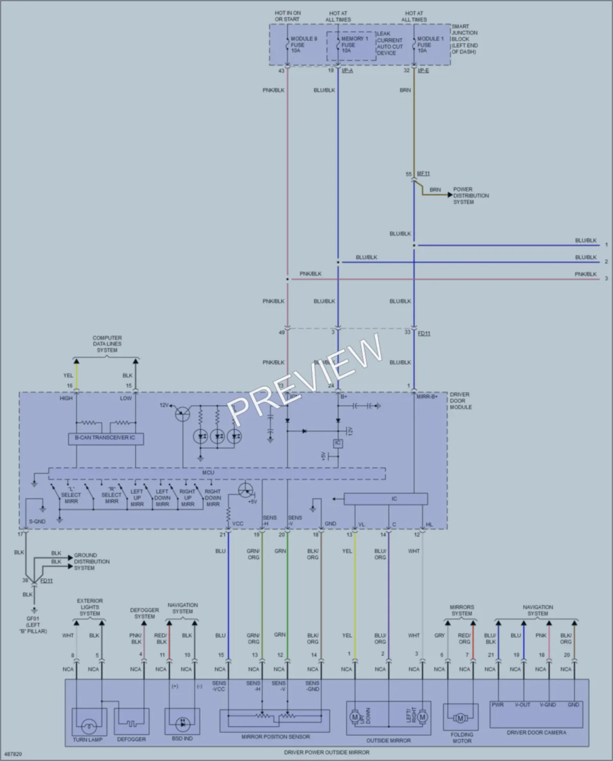 2016 Kia Optima Memory Systems wiring diagram preview
