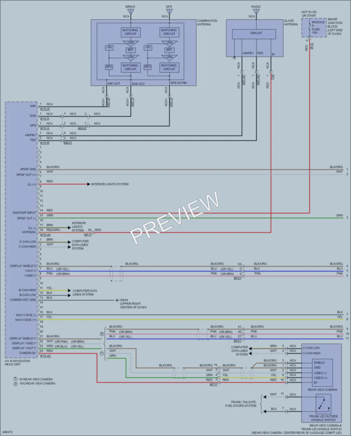 2016 Kia Optima Radio wiring diagram preview