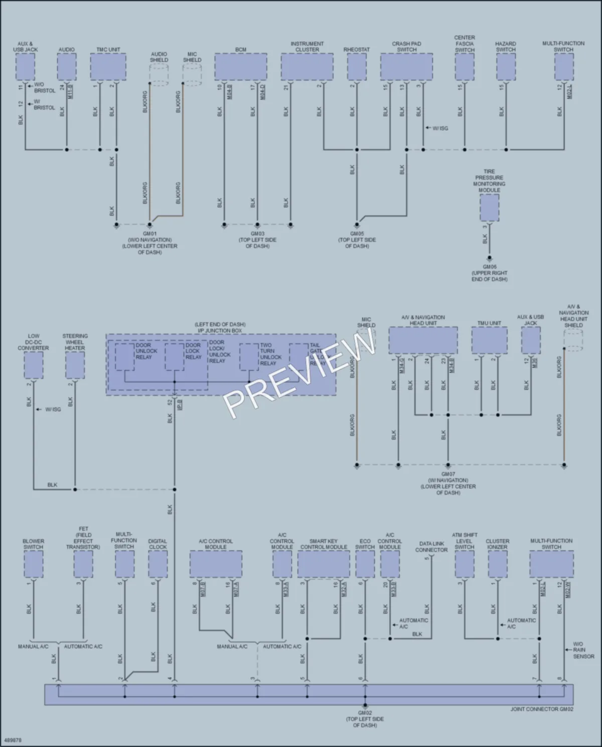 2016 Kia Rio Ground Distribution wiring diagram preview
