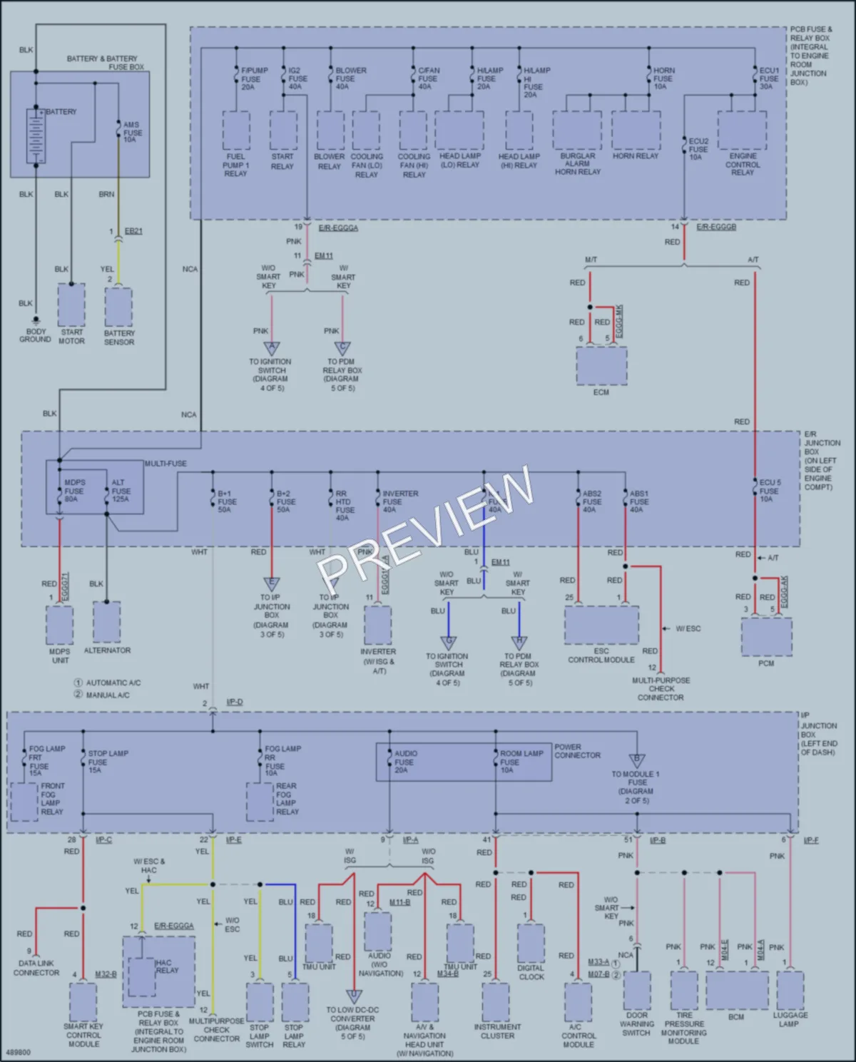 2016 Kia Rio5 Power Distribution wiring diagram preview