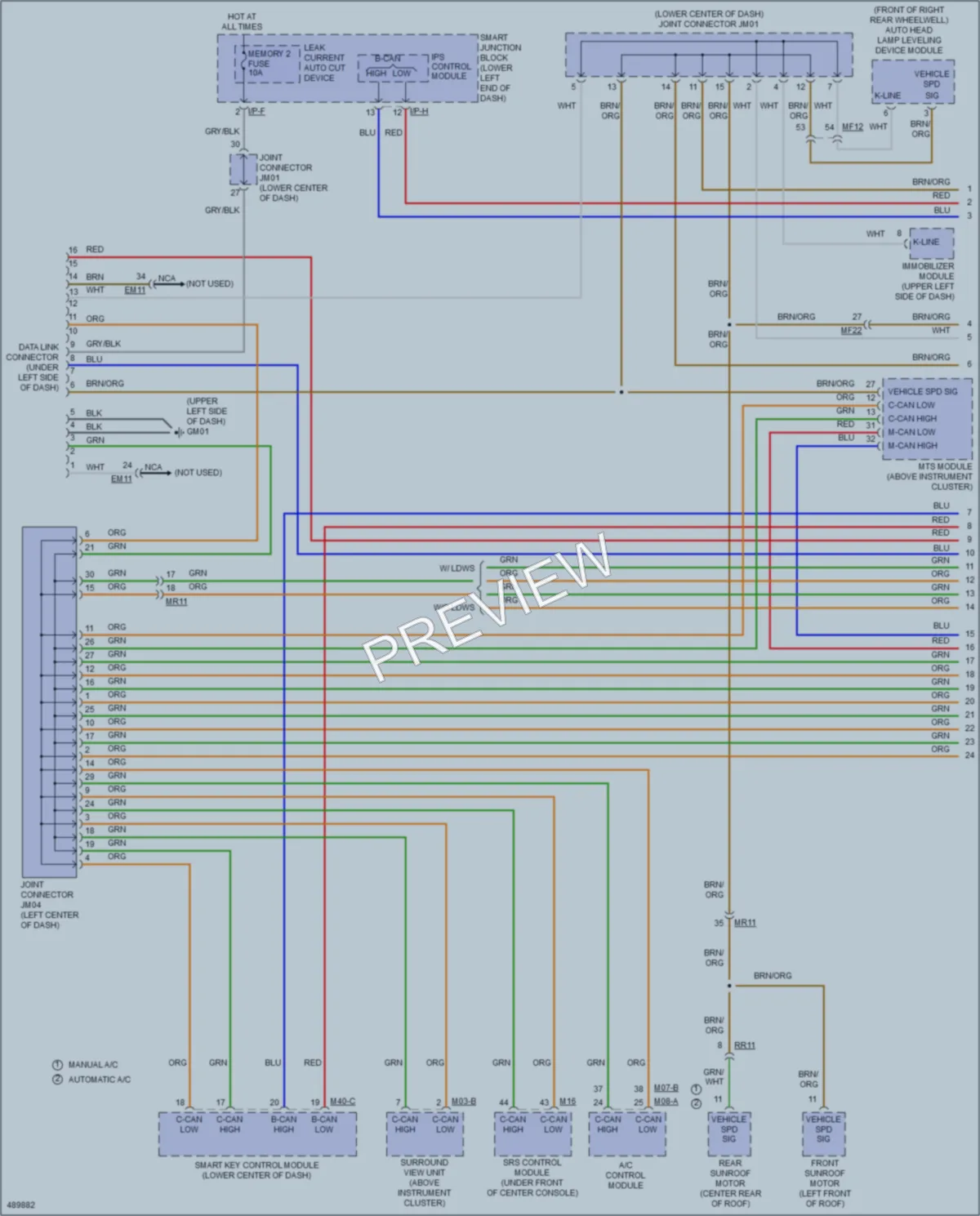 2016 Kia Sedona Computer Data Lines wiring diagram preview