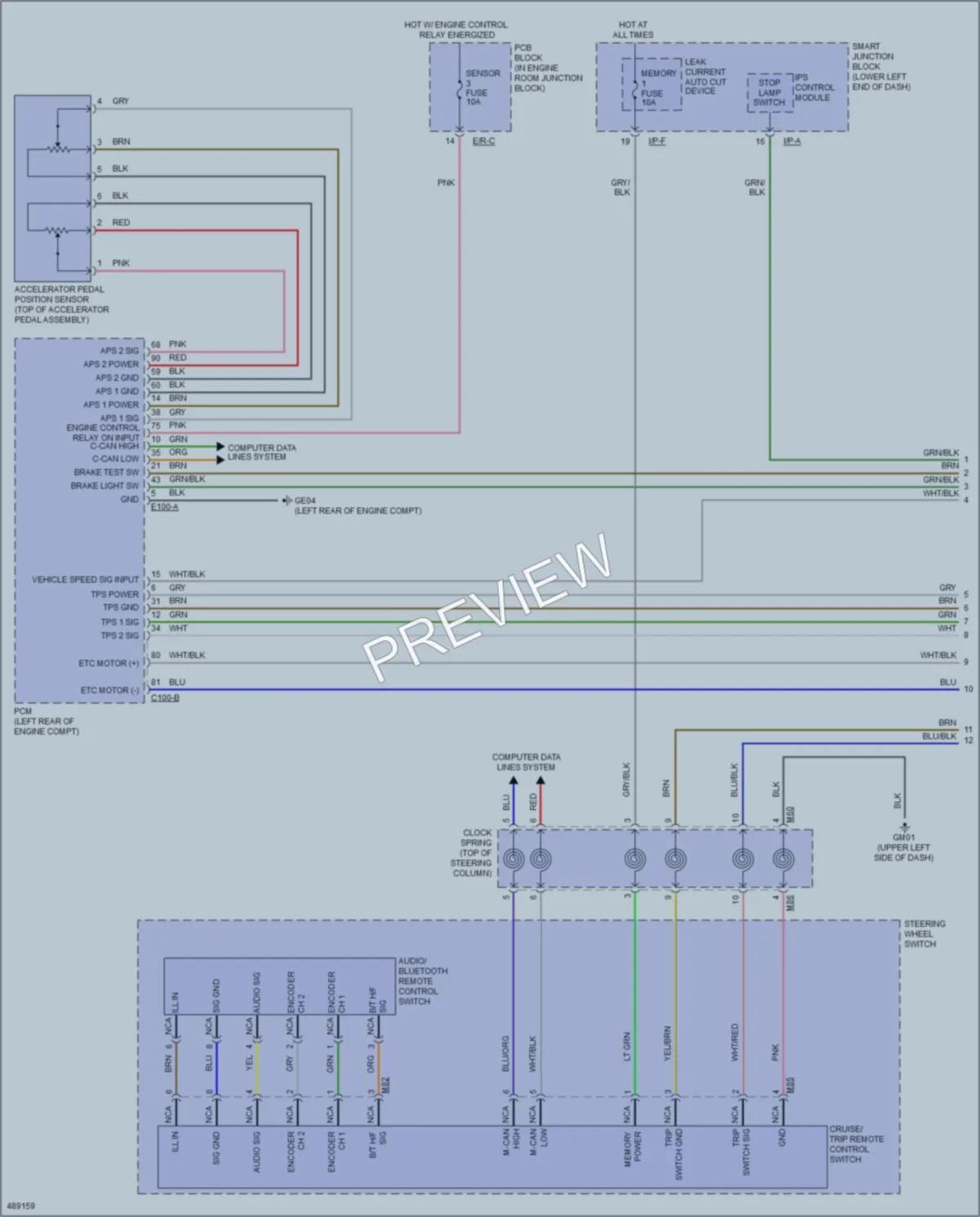 2016 Kia Sedona Cruise Control wiring diagram preview