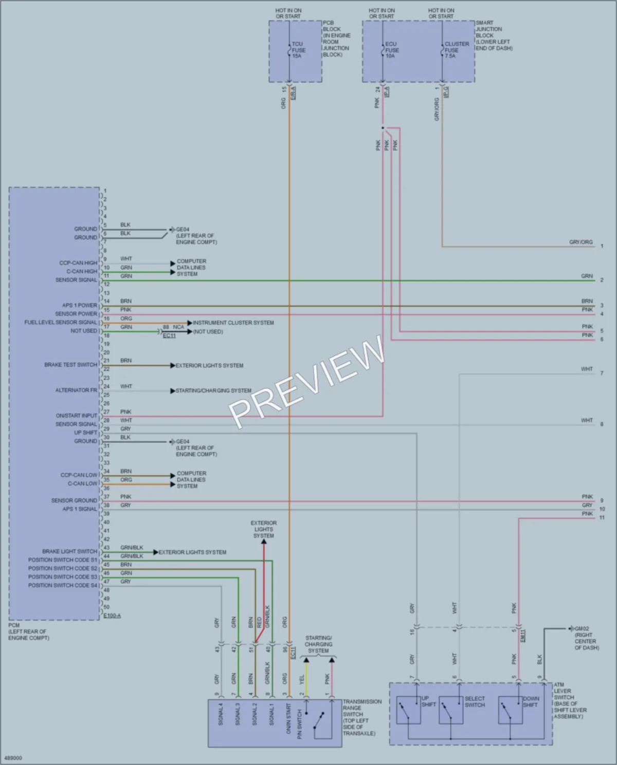 2016 Kia Sedona Engine Performance wiring diagram preview