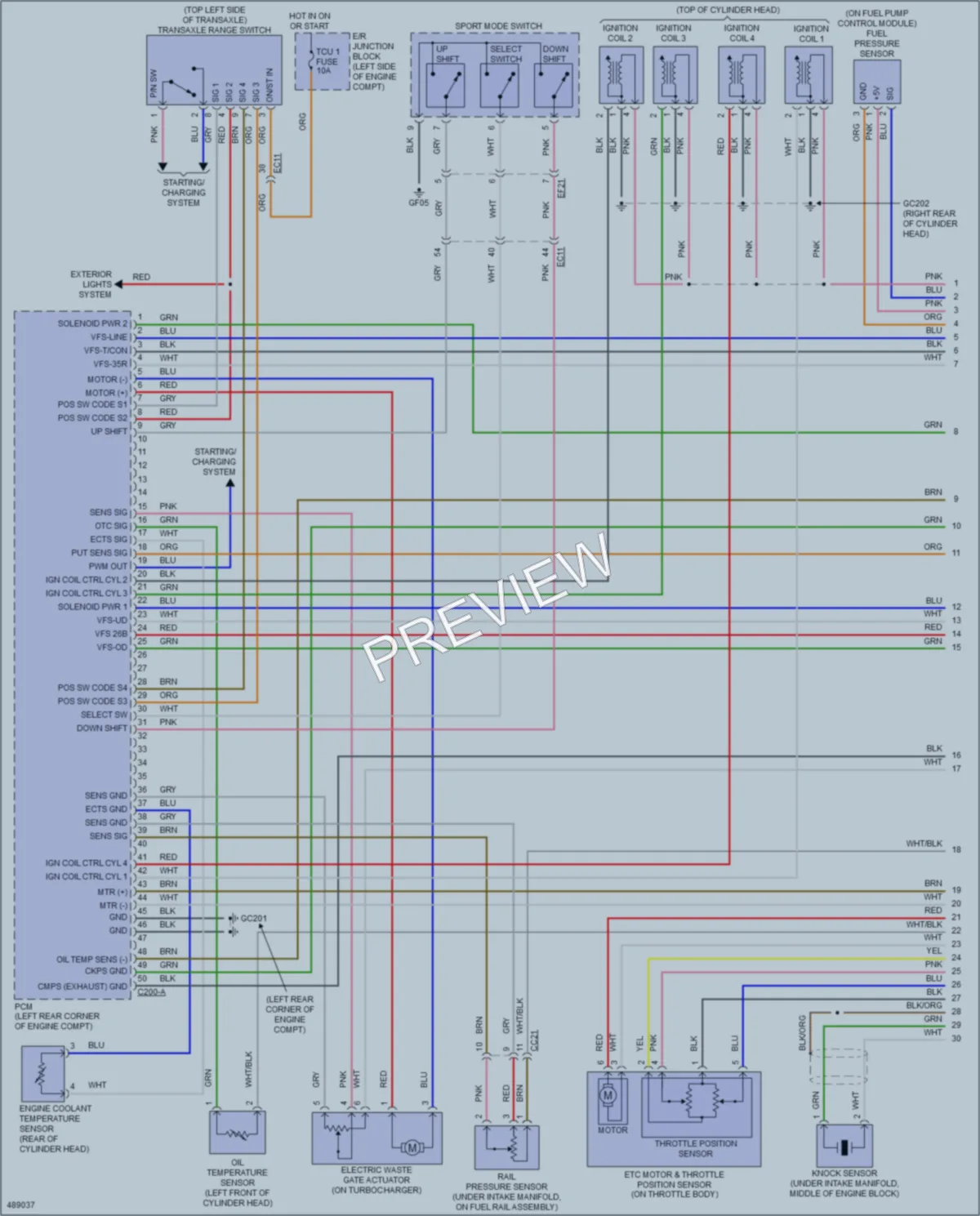 2016 Kia Sorento Engine Performance wiring diagram preview