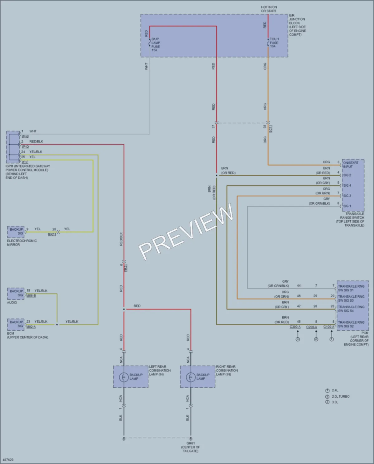 2016 Kia Sorento Exterior Lights wiring diagram preview