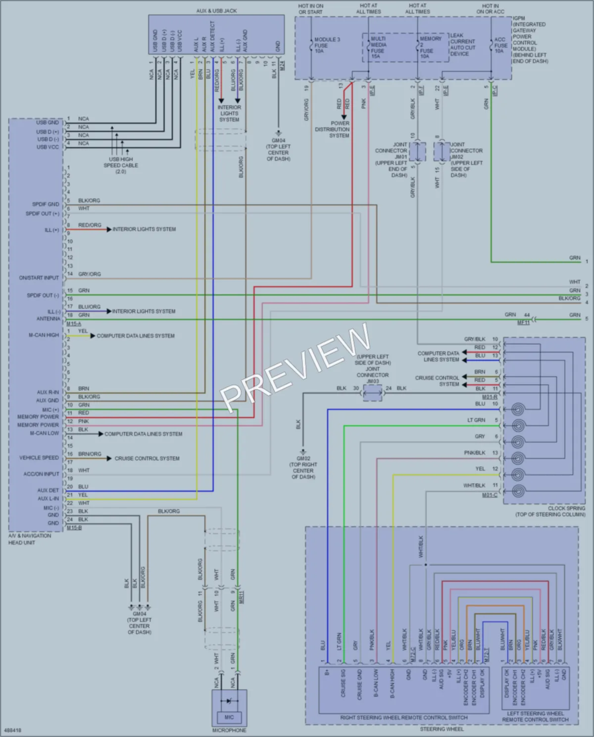 2016 Kia Sorento Radio wiring diagram preview